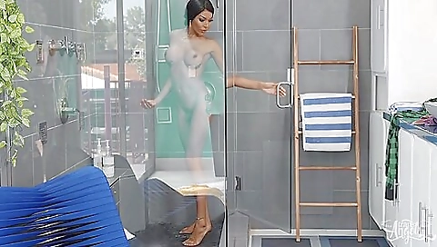 Ebony and her tattooed friend are going to get fucked in a threesome