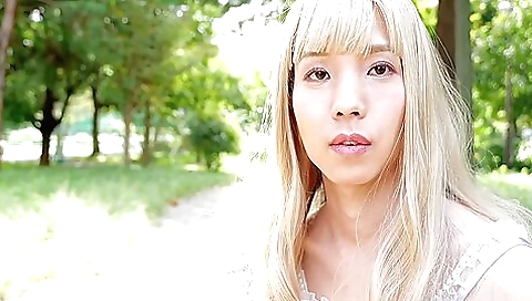 Horny busty blonde 18+ censored asian girl with sexy tits