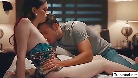 Sexy brunette teen babe is fucking a big black cock