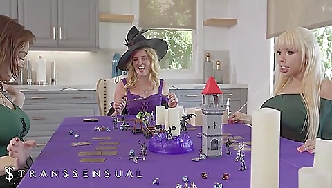 Blonde gets fucked by two dude after her sex with a brunette