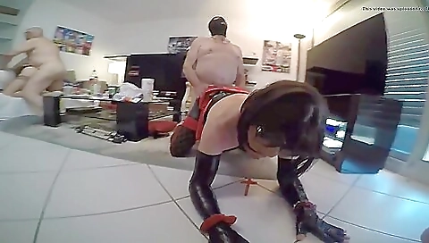 Mature tranny anal fuck in the ass in the amateur video