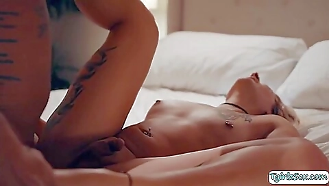 Big boobs stepbrother fucks a blonde slut in her anal