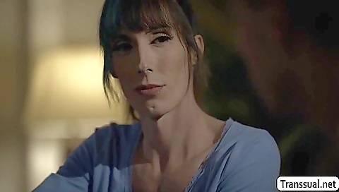 Transvestite babe with a tattooed ass has anal sex