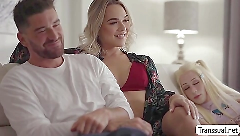 Petite blonde gets her ass fucked and licked with a big cock