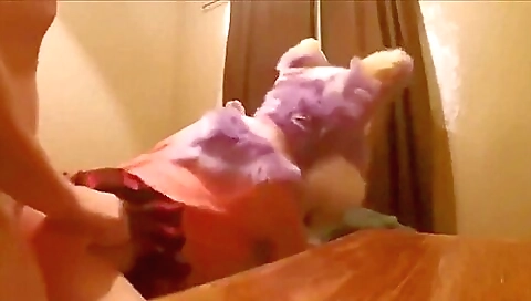 Blonde with hot pink cunt is taking her friend's hard dick